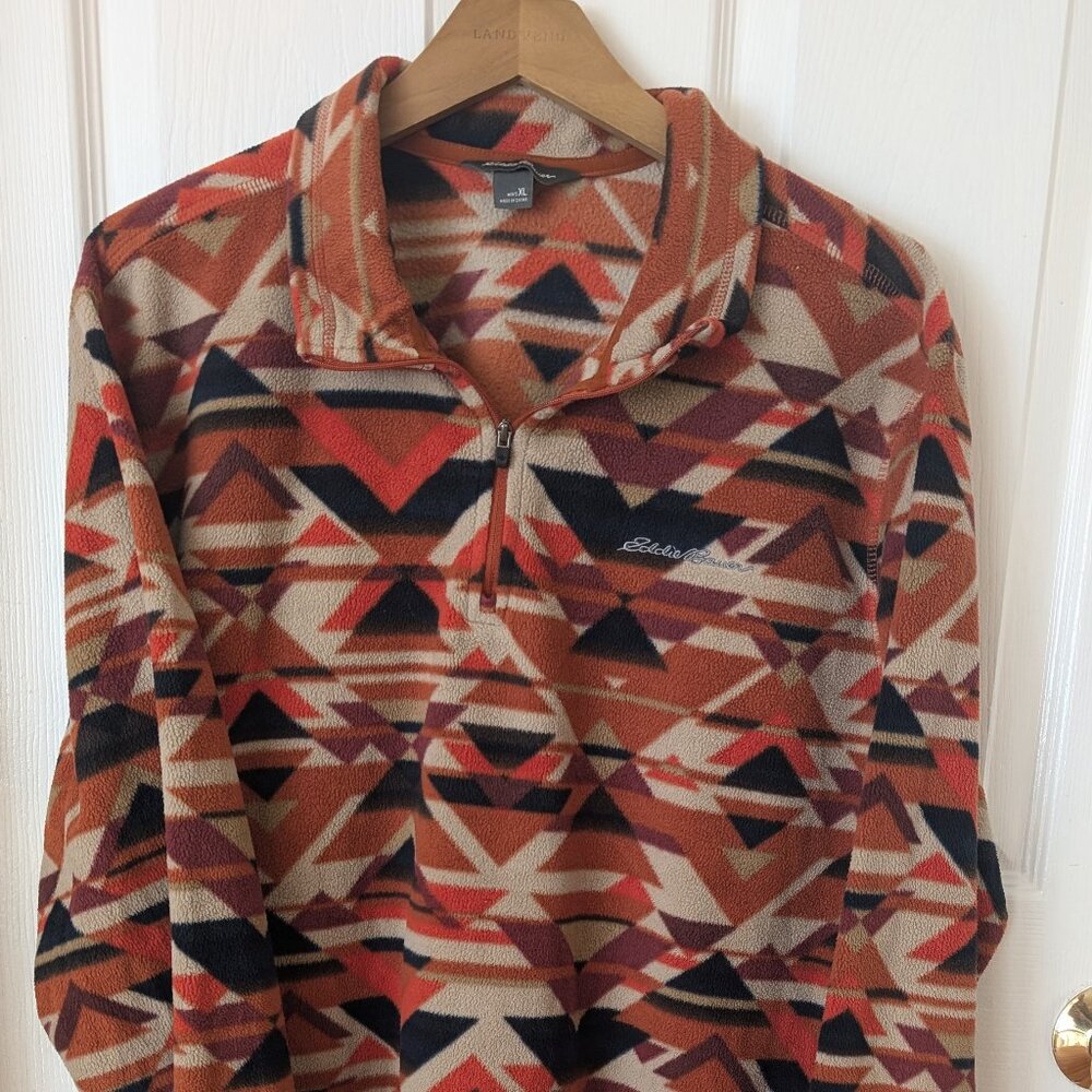Eddie Bauer quarter zip - awesome pattern!